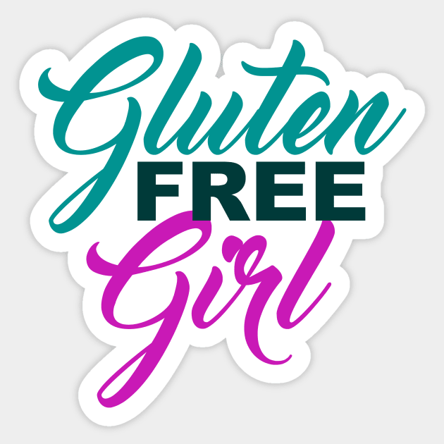 Gluten Free Girl Sticker by epiclovedesigns